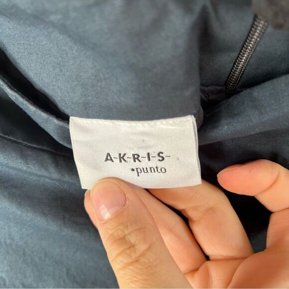 Akris Punto Navy Cotton Mini Skirt size 8 - Picture 4 of 9